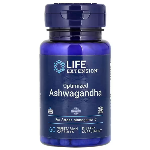 Ashwagandha is a non-GMO dietary supplement that promotes well-being, supports cognitive function, mood, cardiovascular health, and maintains healthy glucose and lipid levels. It enhances energy, reduces fatigue, and helps adapt to stress.