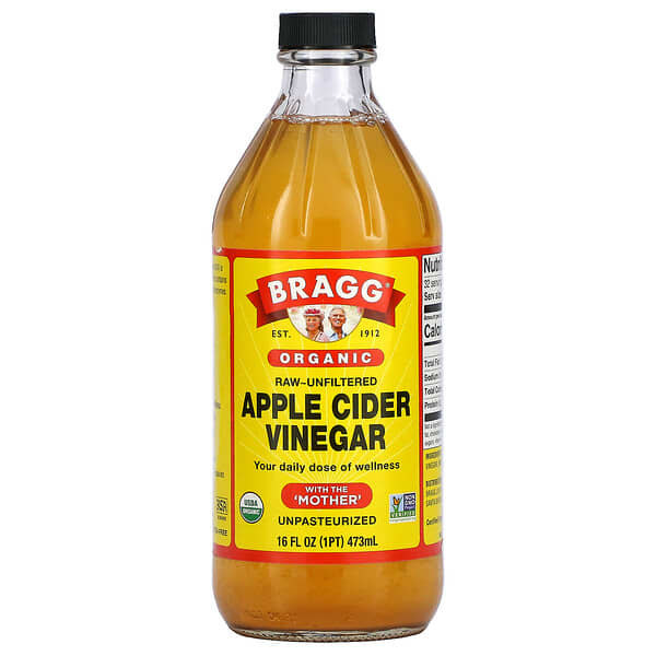 Apple Cider Vinegar, made from fermented apple juice, is rich in acetic acid, B vitamins, and vitamin C. It aids in weight loss, lowers blood sugar, improves heart health, and has antimicrobial properties beneficial for skin health and cleaning.