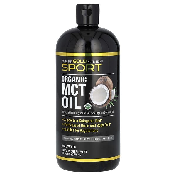 MCT Oil, derived from coconut or palm kernel oil, is rich in easily digested medium-chain triglycerides. It boosts energy, supports weight loss, promotes gut health, improves cognitive function, and has anti-inflammatory properties.