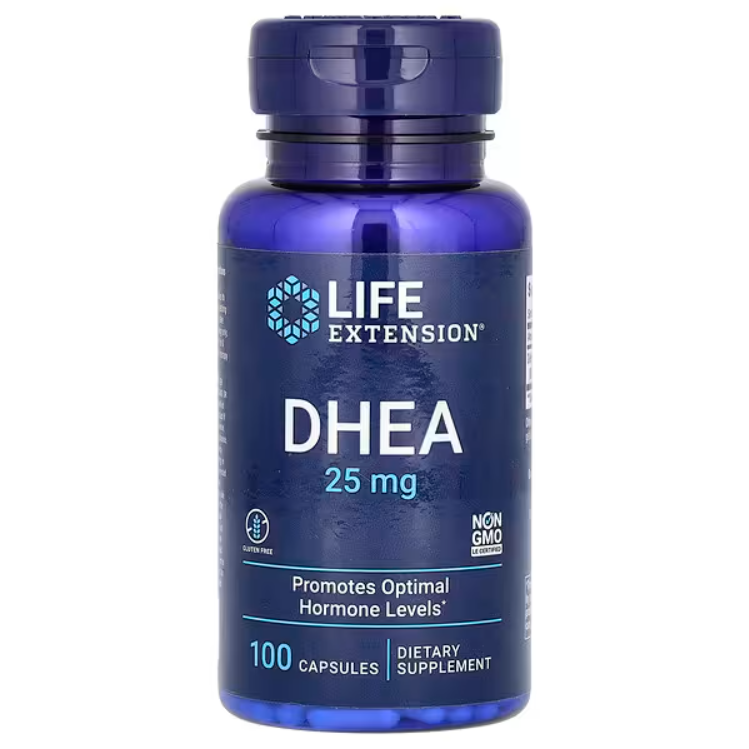 DHEA is a natural hormone supplement promoting healthy aging, immune function, mood, hormone balance, cardiovascular and bone health. It aids stress management, memory, weight management, and may improve skin health and vitality.