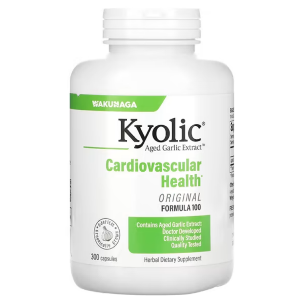 Kyolic Aged Garlic Extract is a unique, odorless supplement made from organically grown garlic. It supports cardiovascular health, promotes healthy cholesterol levels, aids detoxification, and strengthens the immune system.