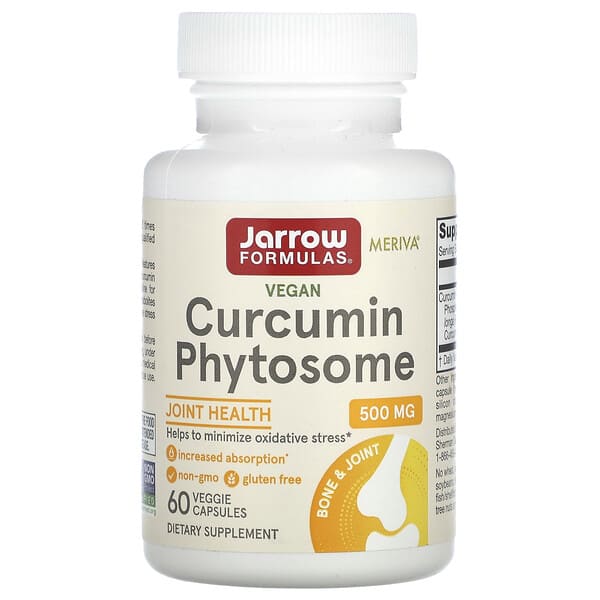 Curcumin Phytosome, derived from turmeric, enhances curcumin bioavailability for improved absorption, supporting joint health, inflammatory response, overall wellness, cognitive function, cardiovascular health, and liver function.