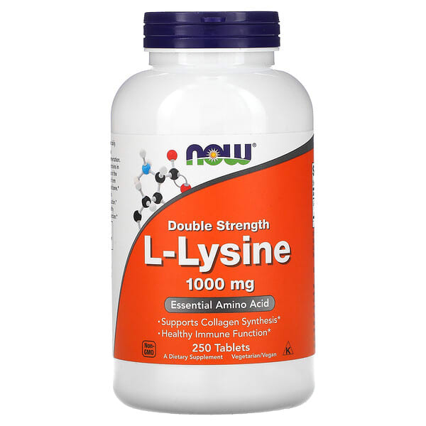 L-Lysine is an essential amino acid promoting bone health, reducing anxiety, supporting skin health, and aiding immune system. It prevents cold sores, assists muscle recovery and growth, and enhances overall wellness.