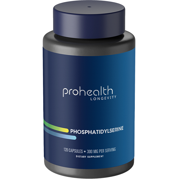 Phosphatidylserine is a phospholipid that supports brain function, memory, and concentration, regulates mood, promotes healthy sleep, boosts athletic performance, and maintains heart health by regulating cholesterol and blood pressure.